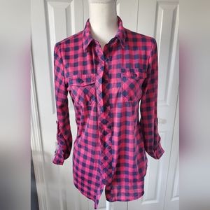 Passport, Pink Plaid Shirt, Medium